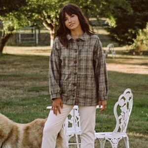 Harly Jae Plaid Button-Up Jacket XL XXL doen